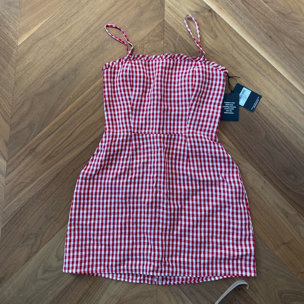 Reformation Gingham dress
